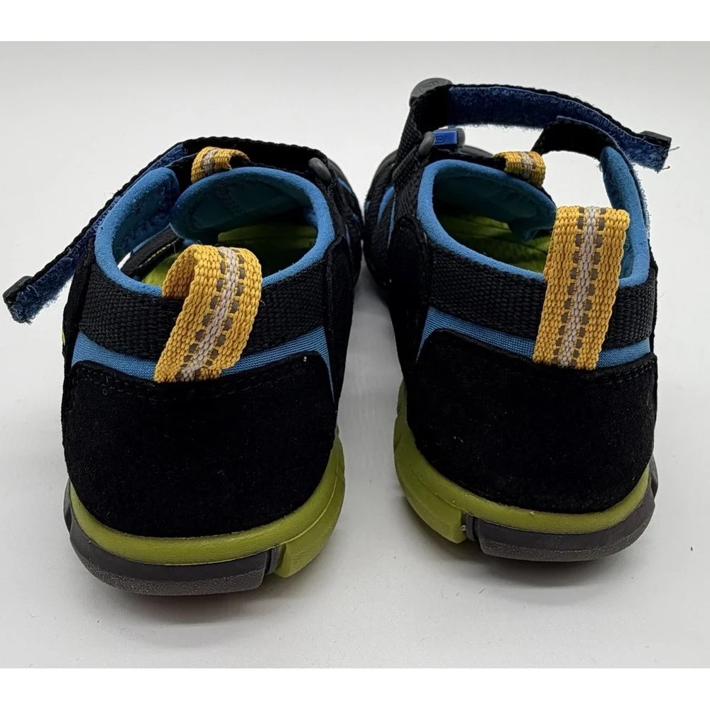 Keen Sandals Youth Size 2 Blue Green Waterproof Hiking Seacamp II Shoes